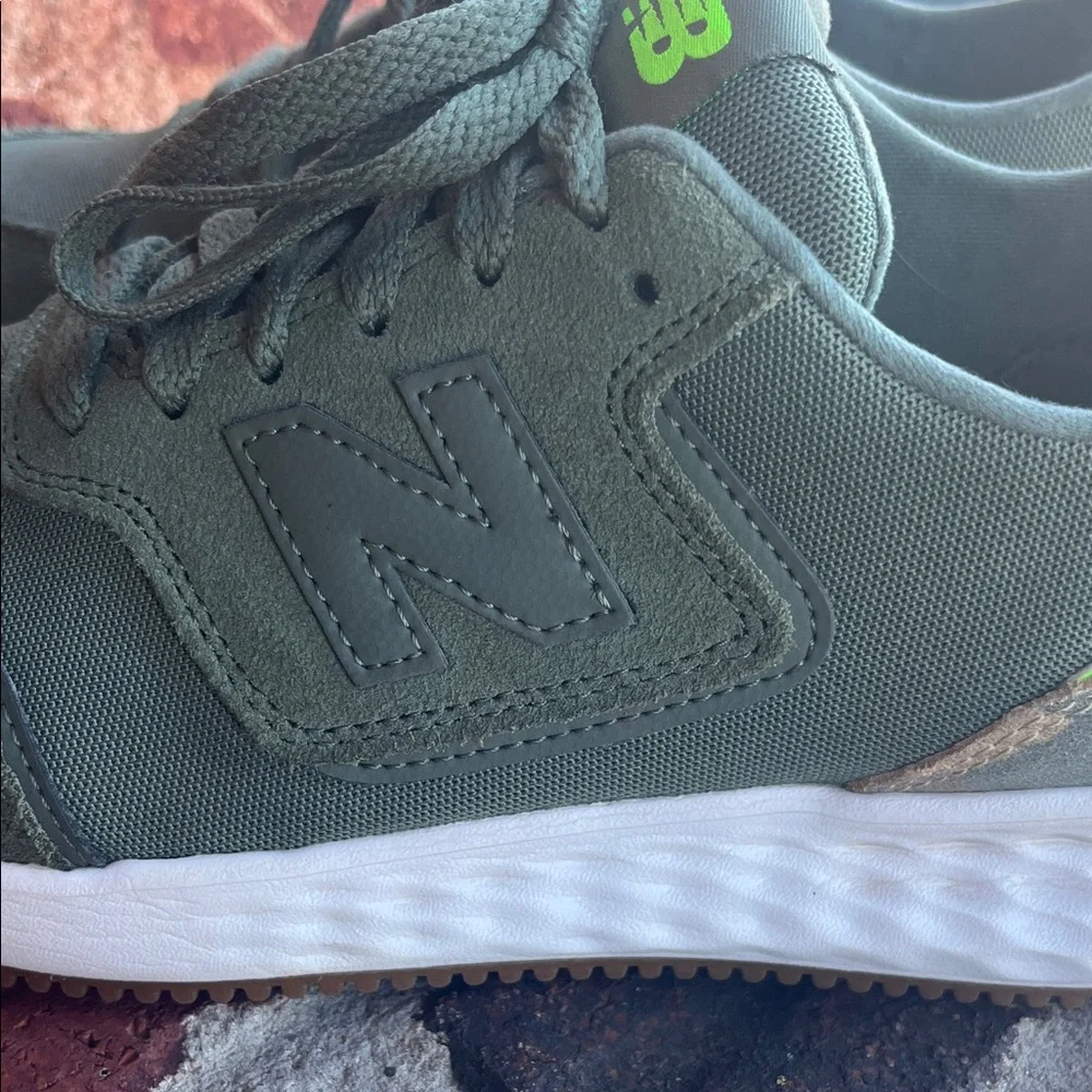 New Balance Olive Sneakers with Neon Highlights Fresh Foam x70 - Picture 2 of 10